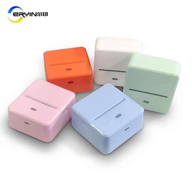 Portable Wireless 58mm Label Sticker Thermal Printer Bluetooth Handheld Photo USB Label Pocket Thermal Receipt Printer