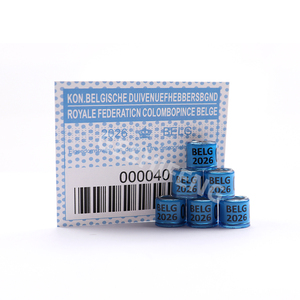 Geshifeng Fci 2023 Metalen Ring Aluminium Nieuwe Duivenringen Custom Voor Duiven - Product Image 5