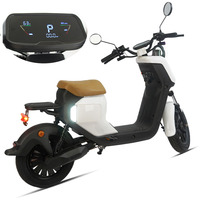 Komputer Sepeda Motor Listrik U2, Stopwatch Digital dan Speedometer untuk Ebike dan Bersepeda, Odometer Elektronik Tipe Pintar