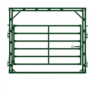 Portão de Arco para Gado em Aço Carbono 6 Pés Cerca Galvanizada para Fazenda Fácil de Montar - Product Image 1