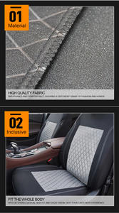 ปลอกหมอนอิงภายในรถยนต์ทำจากโพลีเอสเตอร์ล้างทำความสะอาดได้สำหรับ BMW <span class=keywords><strong>F10</strong></span> Toyota Camry อุปกรณ์ตกแต่งรถยนต์ - Product Image 5