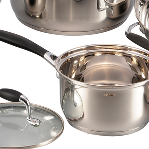 Nhà Máy Giá Bếp Ware Set Non Stick <span class=keywords><strong>Cookware</strong></span> 12 Cái Thép Không Gỉ <span class=keywords><strong>Cookware</strong></span> Set - Product Image 5