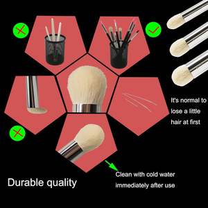 Haute qualité petit moyen 3 pièces blanc modèle pinceau outils de précision pour la peinture Miniatures techniques de brossage à sec brosse - Product Image 2