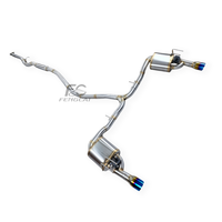 Knalpot Catback SUS304 Intelligent Valve untuk Honda Civic Generasi ke-11 FE1 FL1 1.5T dengan Pipa Knalpot dan Pengontrol