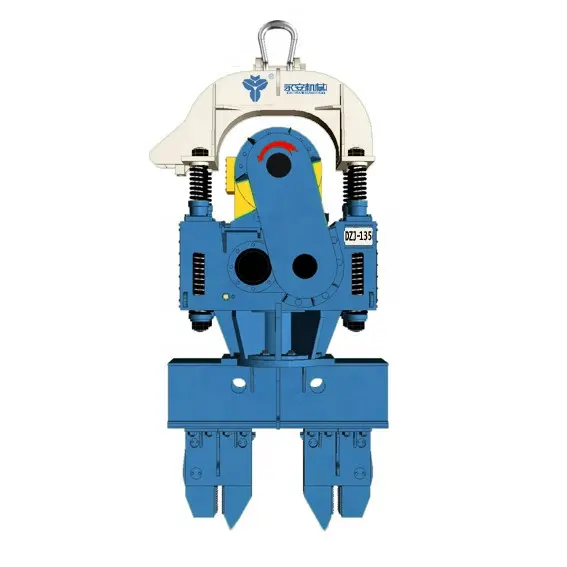 DZ45 Ukuran Kecil Peralatan Konstruksi Listrik Vibratory Pile Hammer