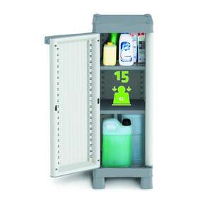 TERRY - 1002570 Armoire d'extérieur 1 porte 35x43,8x97,6 - 2 étagères intérieures réglables-EAN 8005646025709 CABINETS - Product Image 2