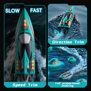 Usine HJ816PRO bateaux à moteur 55 km/h 2.4G bateaux de course tirant Net échelle modèle Yacht RC Brushless télécommande <span class=keywords><strong>bateau</strong></span> de vitesse - Product Image 3