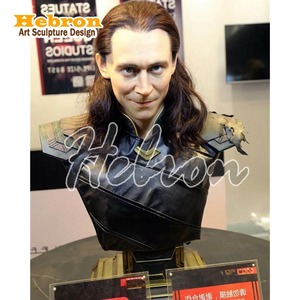 Statue de <span class=keywords><strong>Loki</strong></span> en résine et fibre de verre de qualité supérieure, buste de collection, figurine d'<span class=keywords><strong>action</strong></span> grandeur nature, statue de Thor - Product Image 1