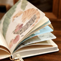 Cuaderno con Cierre Magnético Mr Paper, Marcador Gratis, Páginas para Colorear con Diseño de Mascotas, Cuaderno de Notas para Estudiantes, Regalo