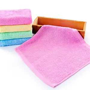 Microfiber cloth cleaning square towel soft comfortable kitchen dish cloth bright color factory supply