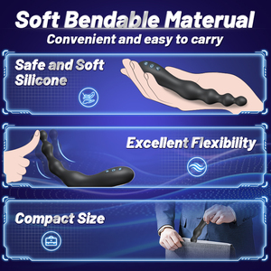 Premium Silikon 10 Vibrationsmodi Zugperlen Analplug Vibrator Männlicher Prostata-Massager Analkugeln Plug G-Punkt Sexspielzeug - Product Image 6