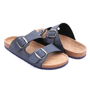 Zapatillas de corcho de verano al por mayor de calidad clásica <span class=keywords><strong>para</strong></span> exteriores, <span class=keywords><strong>chanclas</strong></span> de PU Sandalias planas de Punta abierta de Tanga <span class=keywords><strong>para</strong></span> hombres con Insock de <span class=keywords><strong>cuero</strong></span> - Product Image 6
