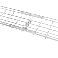 Cannelle porte-câbles en acier 100 mm avec rail latéral pré-galvanisé pour la pose de câbles industriels