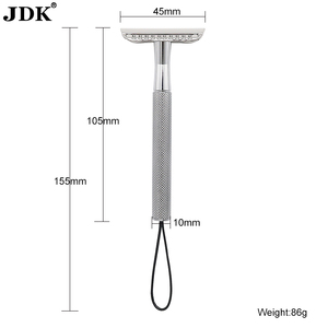 Maquinilla de afeitar de seguridad de doble filo para hombres, maquinillas de afeitar de hoja única para hombres y mujeres, con 10 cuchillas de afeitar de seguridad recubiertas de platino - Product Image 6