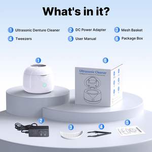 틀니 용 초음파 리테이너 클리너 UV 치과 청소 포드 나이트 가드 클리너 - Product Image 6