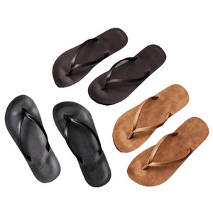 Tongs pour hommes à enfiler, à bout ouvert, sandales décontractées d'extérieur, pour le printemps/été, antidérapantes, respirantes, avec empeigne en peluche et semelle intermédiaire en caoutchouc - Product Image 1