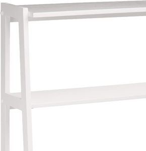 Étagère à cinq niveaux en bois massif, étagère de rangement autonome, étagère de présentation, blanc naturel, assemblage facile, gain de place - Product Image 6