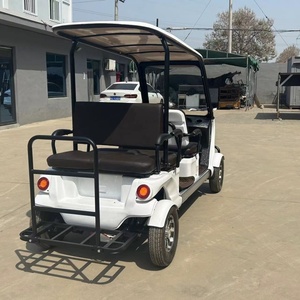 Carrito de Golf Eléctrico de 4 Ruedas al por Mayor con Neumáticos Anchos, Motor de 1800W-3000W, 4, 6 y 8 Asientos, Vehículo Turístico - Product Image 4
