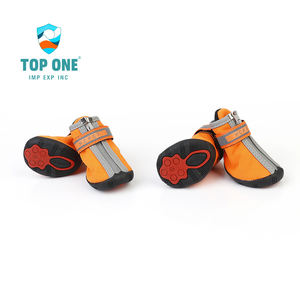 TopOne gros chien bottes de neige chien chaussures imperméables avec rayures réfléchissantes robuste semelle antidérapante chien chaussures imperméables - Product Image 4