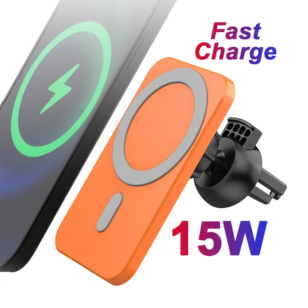 Best Seller Car Wireless Charger Phone Holder Magnetic Wireless Car Charger For Magsafing Car Mount Qi Wireless Charger