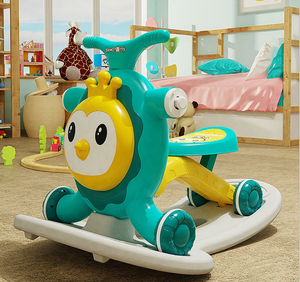 Andador de bebé antivuelco, 3 en 1, andador con carrito, patinete dos en uno, mecedora multicolor para niños, venta al por mayor - Product Image 5