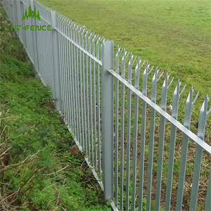 HT-FENCE <span class=keywords><strong>Fer</strong></span> <span class=keywords><strong>forgé</strong></span> à faible coût utilisé pour la clôture de palissade de ferme clôture de palissade en aluminium - Product Image 5