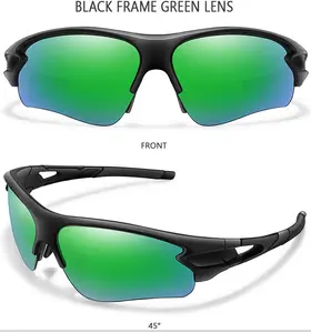 2022 Custo-benefício Ao Ar Livre Marca De Bicicleta Logotipo Personalizado Condução Correndo UV400 Windproof PC Esporte Óculos De Sol