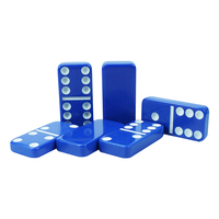Fabrication directe d'usine, jeu de dominos double six coloré, blocs de dominos multicolores et logo personnalisés pour jouer au jeu de dominos