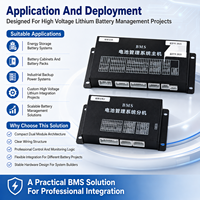 Batterie de stockage commerciale BMS 128S EC-HV-MC1+EC-HV-SC7+écran LCD 4,3 pouces avec communication CAN RS485