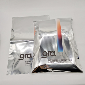 Custom Logo Self Seal Adhesive Strip <b>Silver</b> Clothing Shipping <b>Bags</b> <b>Silver</b> Poly Package <b>Bags</b> Metallic Aluminum Foil Poly Mailings - Product Image 6