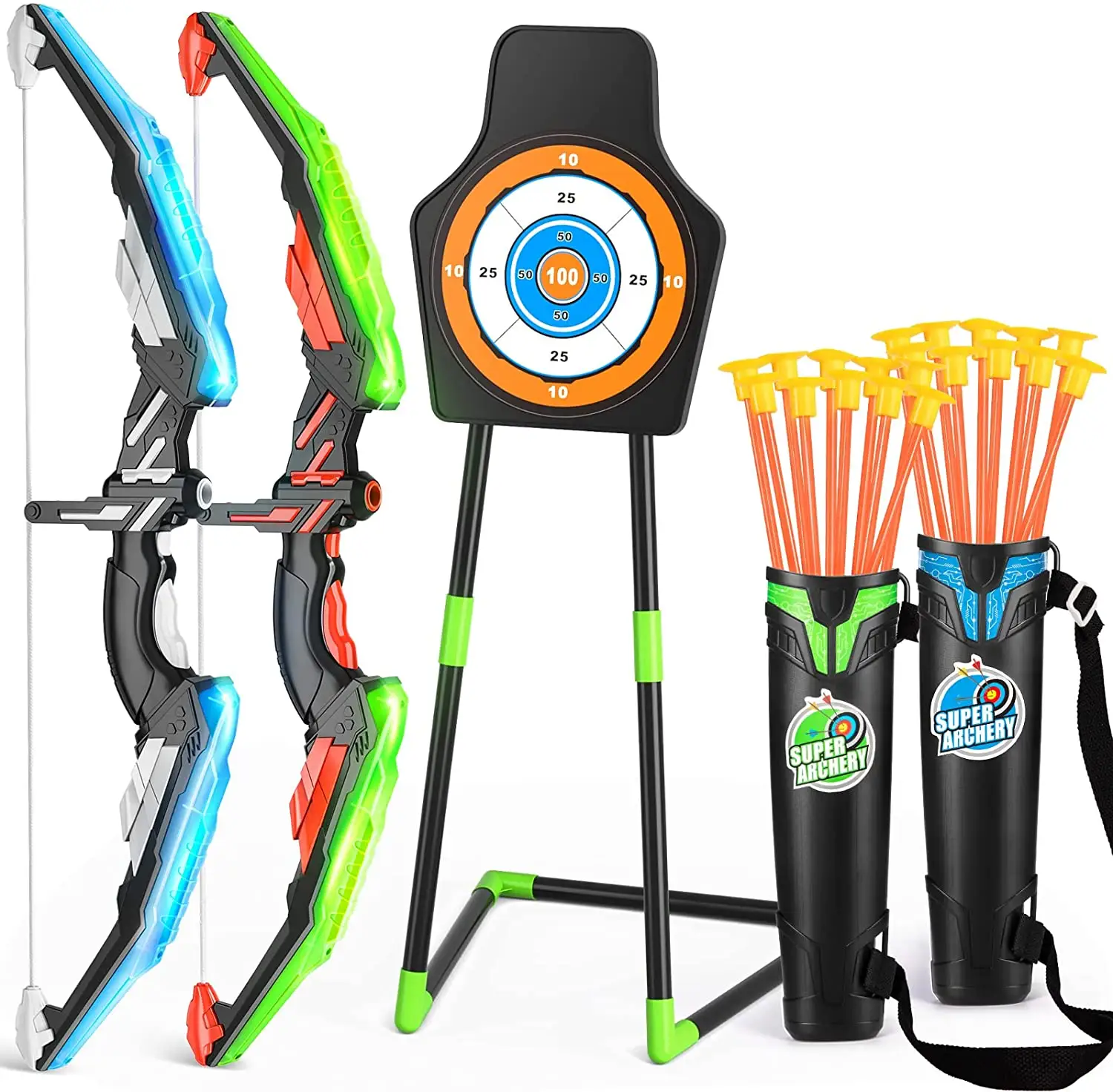 Amazon best seller Bow and arrow shooting game plastic toy for boy outdoor kids interactive other toys