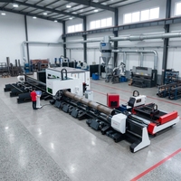 Découpeuse de tubes laser fibre CNC 6000W TUbesT avec logiciel Expert Edition, haute précision 0,03 mm/m, machine de découpe automatique de tubes pour
