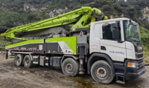 Top marque Zoomlion 56 mètres à moteur diesel utilisé <span class=keywords><strong>pompe</strong></span> à béton à bas <span class=keywords><strong>prix</strong></span> avec composants de base-moteur et moteur de Chine - Product Image 4