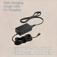 Chargeur adaptateur pour ordinateur portable Adaptateur secteur 65W de haute qualité avec cordon d'alimentation Chargeur USB pour Dell pour Lenovo ASUS-PD Type C