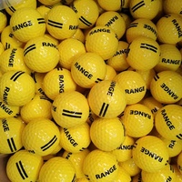 Gran almacenamiento al por mayor entrenador profesional Swing impacto en blanco o OEM logotipo impreso personalizado Surlyn Range pelota de golf para entrenamiento