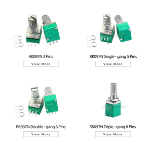 Линейный поворотный потенциометр RK097N B5K 10K 20K 50K 100K 250K 3/5/6 <span class=keywords><strong>Pin</strong></span> RK097 для регулировки громкости - Product Image 2