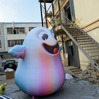 Décoration d'Halloween pour l'école, ballon gonflable fantôme de dessin animé, mascotte, fantôme gonflable à LED pour l'affichage en magasin ou en entreprise