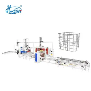 Hwashi factory IBC ibc cage machine, ibc container making machine, ibc tank cage mesh automatic spot welding machine