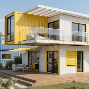 Casa Contenedor <span class=keywords><strong>de</strong></span> Panel Sándwich Transpirable y Creativa, <span class=keywords><strong>de</strong></span> Bloques Metálicos, <span class=keywords><strong>para</strong></span> Tienda <span class=keywords><strong>de</strong></span> Té con Leche, Hogar, Bar, Uso Comercial - Product Image 4