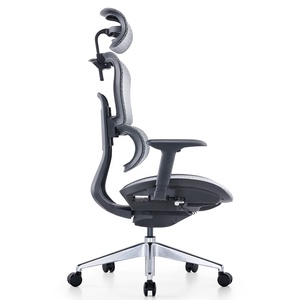 <span class=keywords><strong>Silla</strong></span> de Oficina Ergonómica <span class=keywords><strong>Gris</strong></span> de Alta Gama con Reposabrazos Ajustables en 3D, <span class=keywords><strong>Silla</strong></span> <span class=keywords><strong>Ejecutiva</strong></span> de Malla de la Mejor Calidad para Oficina - Product Image 3