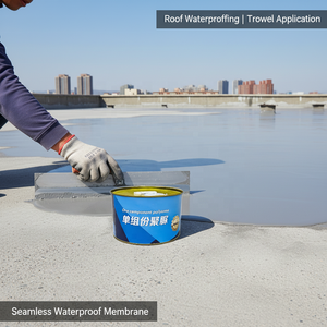 Revêtement imperméable en polyurée monocomposant pour murs extérieurs, toits, terrasses, utilisation en extérieur, revêtement imperméable pour toit - Product Image 1