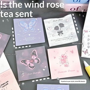 Ins Style Butterfly Series Tearable Memo Pad Creative Notebook Student Planner Office Daily Message Notepad - Product Image 4