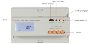 Acrel ADL300-EY प्रीपेड बिजली मीटर अपार्टमेंट 3 चरण 4 तार rs485 मॉडबस दीन रेल वर्तमान खपत मीटर