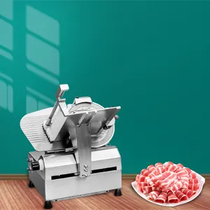 Commerical 0-15Mm Snijden Dikte Vlees Snijmachine Snijmachine Met 304 Rvs Slicer Blade Voor Industriële