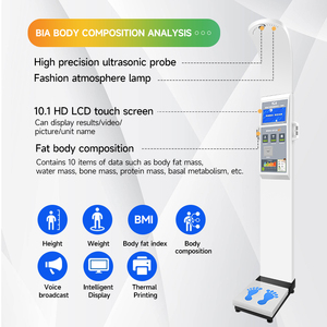 Oem/ODM điện tử chăm sóc sức khỏe cá nhân phòng tập thể dục quy mô chiều cao và trọng lượng đo lường với 10.1 inch HD LCD hiển thị - Product Image 5