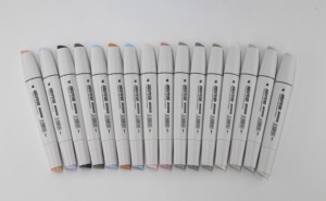 Marqueurs <span class=keywords><strong>à</strong></span> <span class=keywords><strong>alcool</strong></span> professionnels double embout (pinceau et pointe biseautée) sans bavure pour <span class=keywords><strong>feutre</strong></span> - Product Image 4