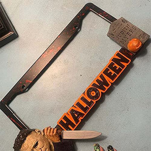 Halloween kinh dị cửa tấm trang trí khung Halloween tấm giấy phép xe tag khung tấm giấy phép bao gồm - Product Image 2
