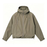 Veste thermique coupe-vent de haute qualité, tactique, imperméable, pour homme, à capuche, pour la chasse, formelle, automne, fermeture éclair, bouton