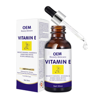 Sérum liquide à la vitamine E biologique OEM/ODM 30 ml, hydratant anti-âge pour le visage, éclaircissant pour les soins du visage