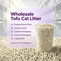 Litière pour chat en vrac, écologique, de qualité supérieure, sans poussière, antibactérienne, à base de tofu